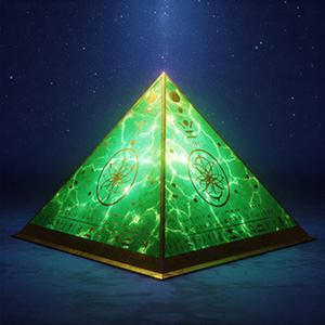 Piramide energetica con luce